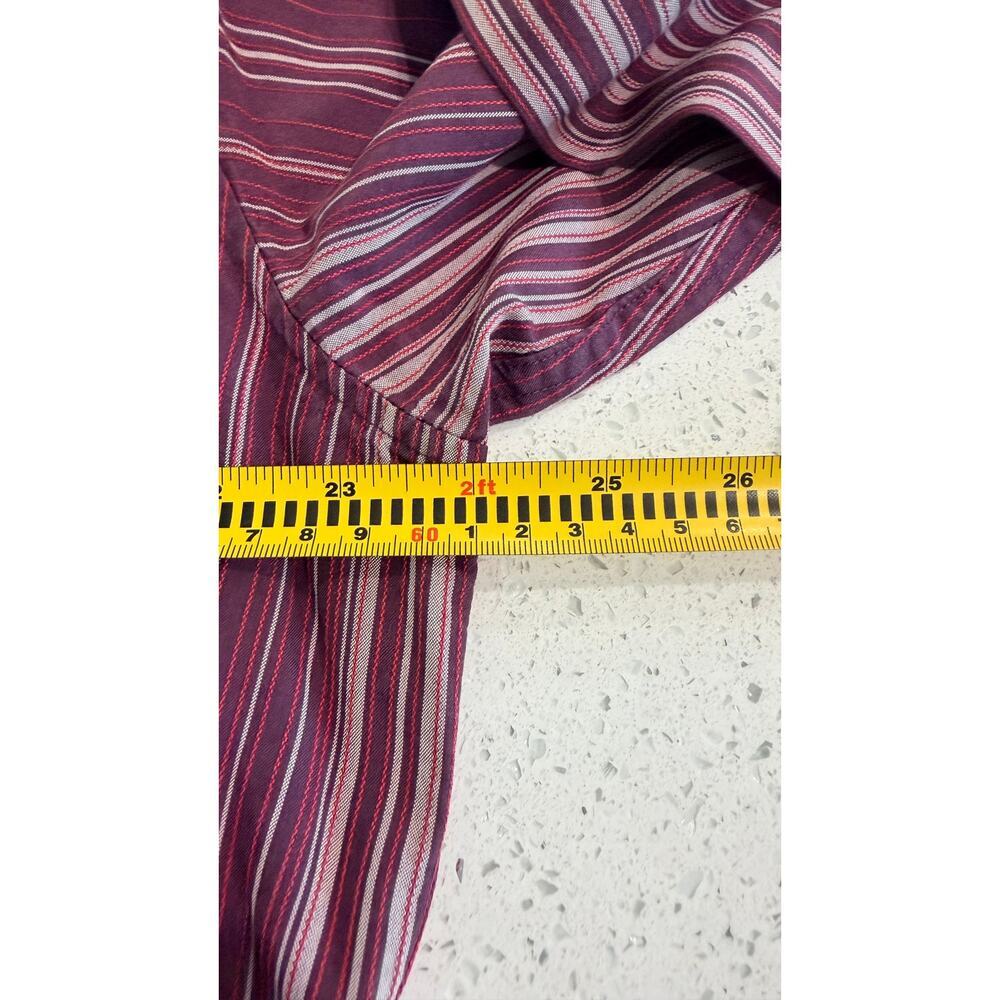 Vintage Tommy Bahama Striped Placket Sport Shirt in Reds Size L - Picture 3 of 4